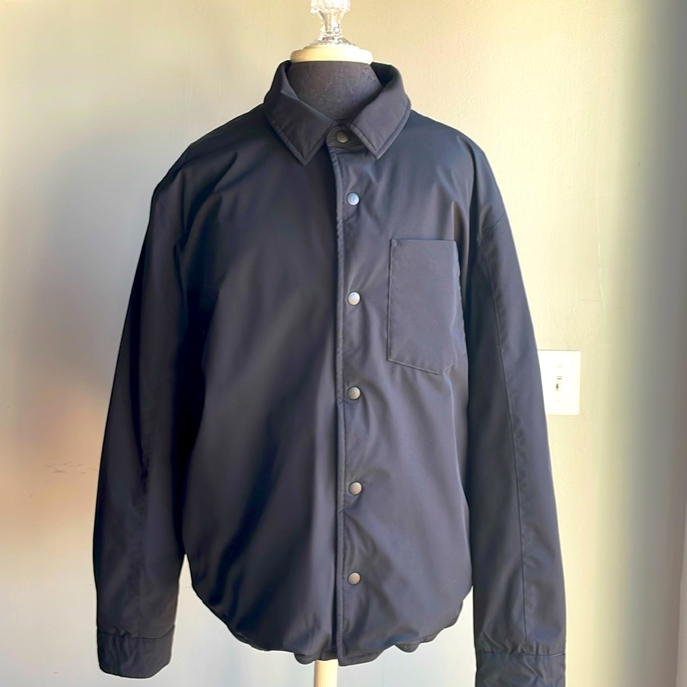 Banana Republic Shirt Jacket Tech Motion Large Black Men unisex